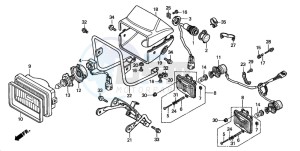 TRX450S drawing HEADLIGHT