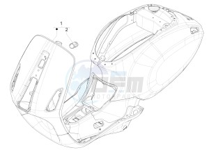 SPRINT 50 4T 4V NOABS E2 (NAFTA) drawing Frame/bodywork