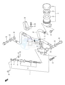 GSX750F (E2) drawing REAR MASTER CYLINDER