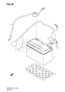 GSR750 EU drawing BATTERY