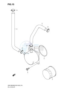 GSX-R600 (E3-E28) drawing OIL COOLER