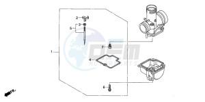 CR85R drawing CARBURETOR O.P. KIT (CR85R3,4/RB3,4)