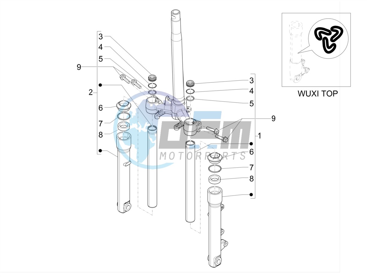 Fork's components (Wuxi Top)