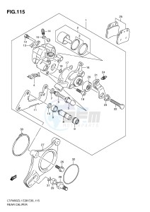 LT-R450 (E28-E33) drawing REAR CALIPER