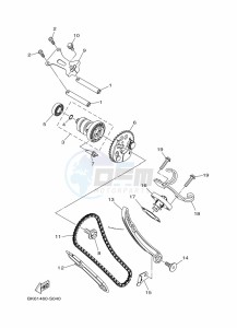 YZF125-A YZF-R125 (BNU1) drawing CAMSHAFT & CHAIN