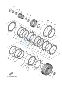 XP530 XP530-A TMAX SX ABS (BX38) drawing CLUTCH