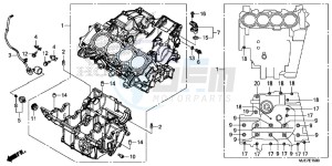 CBR650F 2ED - (2ED) drawing CRANKCASE