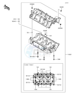 JET SKI ULTRA LX JT1500KJF EU drawing Crankcase