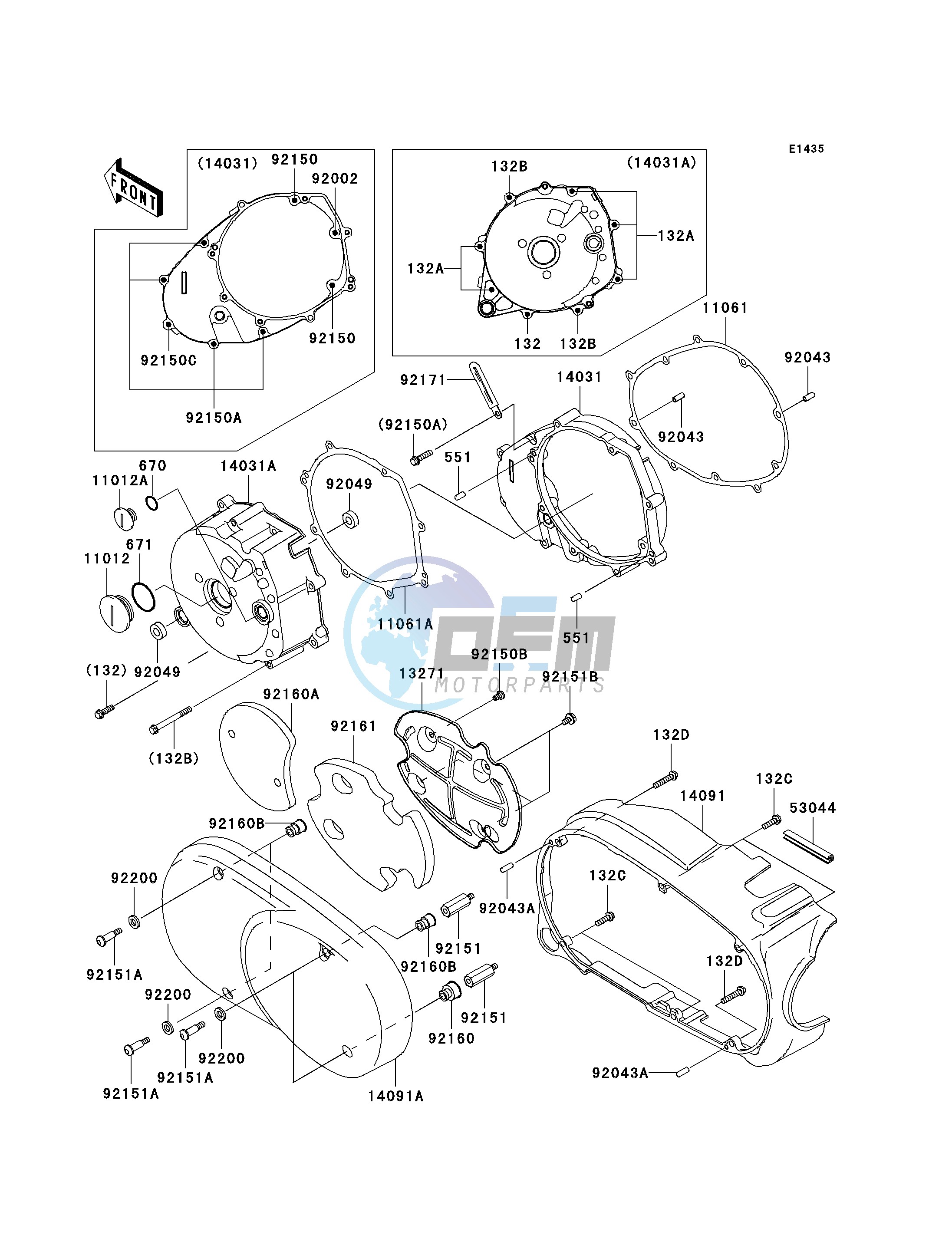 LEFT ENGINE COVER-- S- -