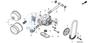 VT750SB drawing OIL PUMP