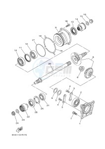 YFM700FWAD YFM70GPXG GRIZZLY 700 EPS (2UD3) drawing MIDDLE DRIVE GEAR