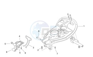 Scarabeo 50 2t e2 (eng. piaggio) drawing Undersaddle