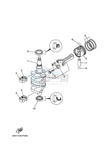 F15CMSH-2007 drawing CRANKSHAFT--PISTON