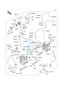 EX250 J [NINJA 250R] (J8F-J9FA) J9FA drawing CARBURETOR