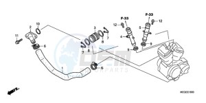 VT750C9 Europe Direct - (ED / MME) drawing WATER PIPE