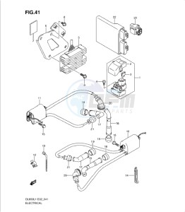 DL650 drawing ELECTRICAL (DL650UEL1 E19)