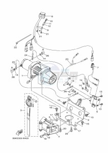 YFM700FWBD KODIAK 700 EPS (BGF1) drawing WINCH