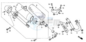 CRF250R drawing EXHAUST MUFFLER (CRF250R4)