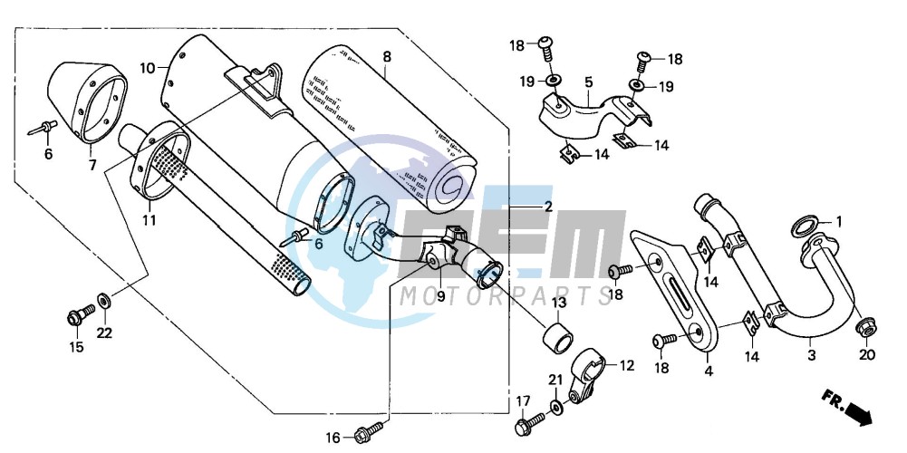 EXHAUST MUFFLER (CRF250R4)