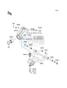 MULE_600 KAF400BCF EU drawing Suspension