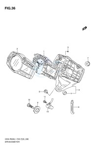 GSX-R600 (E3) drawing SPEEDOMETER (GSX-R600L1 E28)