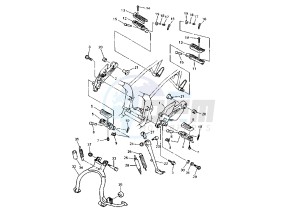 XJ S DIVERSION 600 drawing STAND-FOOTREST MY97