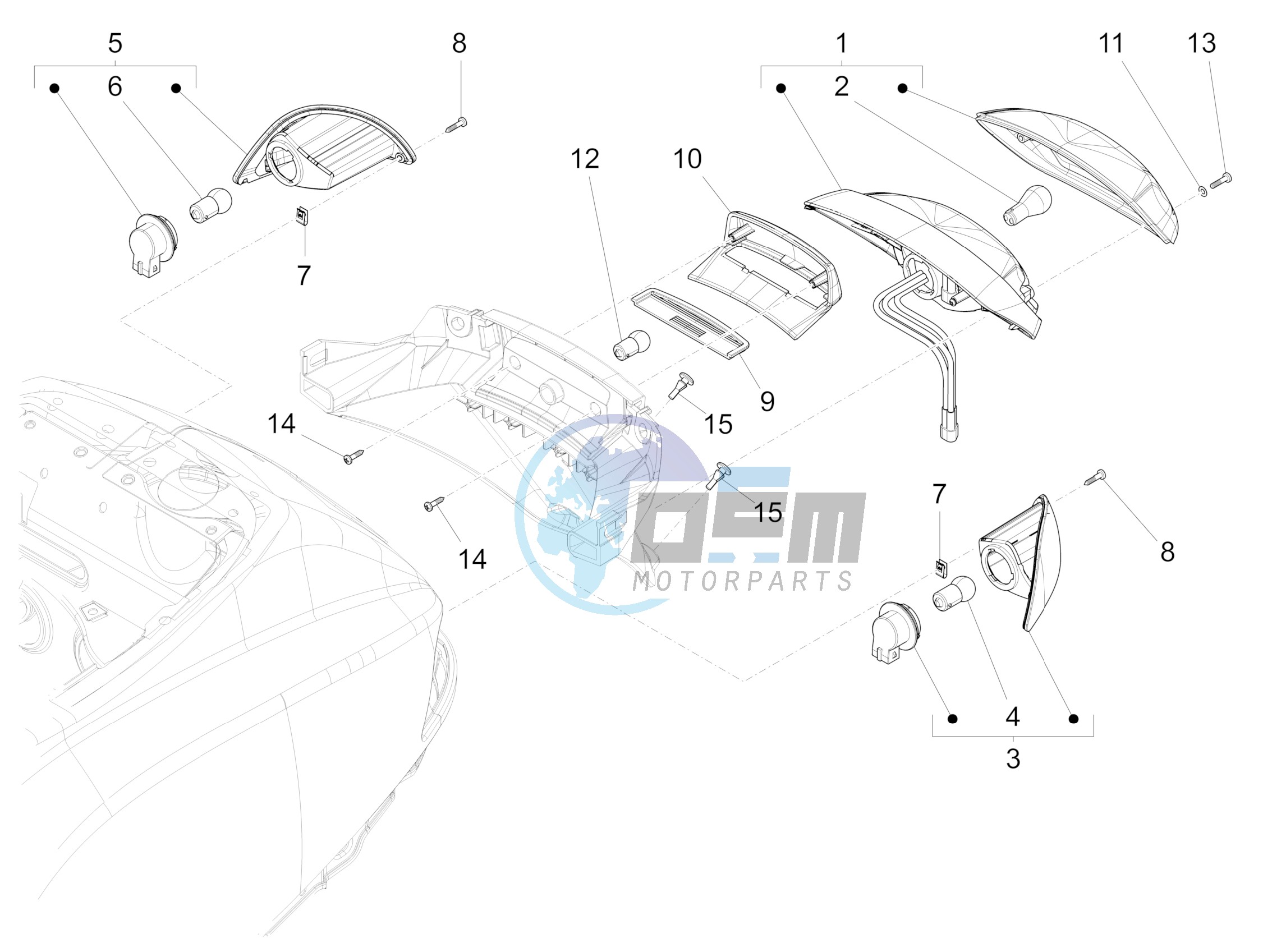 Rear headlamps - Turn signal lamps