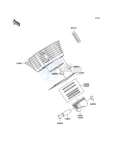 KVF360 4x4 KVF360ACF EU GB drawing Cylinder/Piston(s)