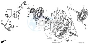 NSA700A9 Australia - (U / MME REF) drawing FRONT WHEEL