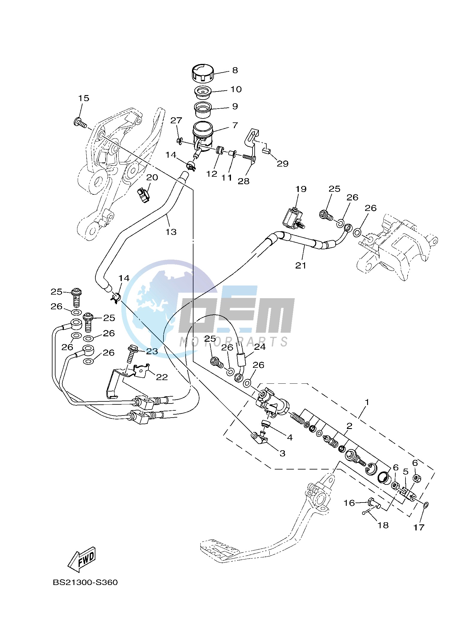 REAR MASTER CYLINDER