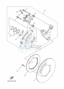 XT1200Z XT1200Z SUPER TENERE ABS (BP87) drawing REAR BRAKE CALIPER