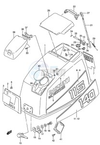 DT 115 drawing Engine Cover (1988)