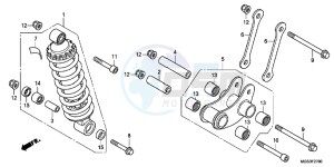 NC700XDD NC700X Dual Cluth ABS 2ED - (2ED) drawing REAR CUSHION