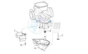 Scarabeo 100 4T e3 net drawing Carburettor III