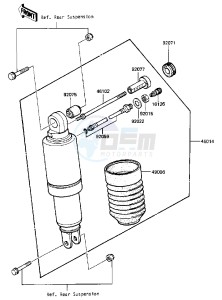 ZX 600 A [NINJA 600] (A1-A2) [NINJA 600] drawing SHOCK ABSORBER