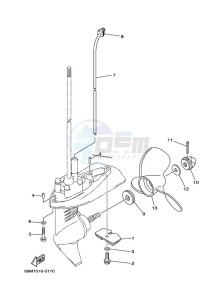 F2-5AMHL drawing PROPELLER-HOUSING-AND-TRANSMISSION-2