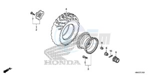 TRX500FM1G TRX500 Europe Direct - (ED) drawing REAR WHEEL