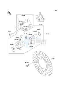 EN 500 C [VULCAN 500 LTD] (C6F-C9F) C9F drawing FRONT BRAKE