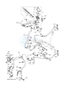 MTN-1000D MT-10 SP MT-10 SP (BW81) drawing FRONT MASTER CYLINDER