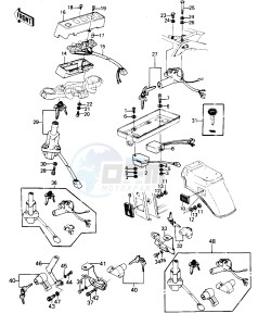 KZ 1300 A (A1-A3) drawing IGNITION SWITCH_LOCKS_REFLECTORS