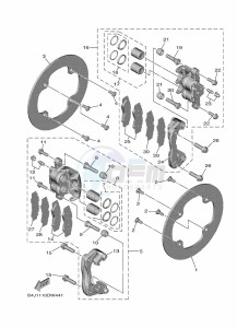 YXE1000EW YX10ERPAN (B4MF drawing REAR BRAKE CALIPER