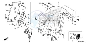 NC700SDE NC700SD 2ED - (2ED) drawing FRONT FENDER