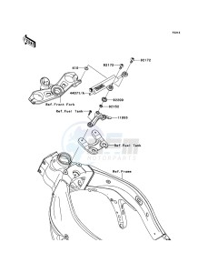 NINJA ZX-6R ZX600R9F FR GB XX (EU ME A(FRICA) drawing Steering Damper