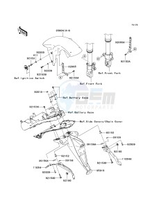 ZR 750 L [Z750 AU] (L7F-L8F) L8F drawing FENDERS