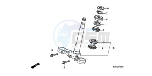 CBF1000SA Europe Direct - (ED / ABS) drawing STEERING STEM