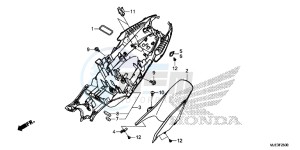 CBR650FE CBR650FE 2ED - (2ED) drawing REAR FENDER