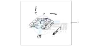 CBF600N drawing REAR BASE CARRIER