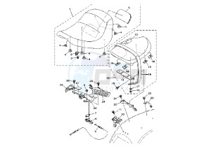 XV WARRIOR 1700 drawing SEAT MY04