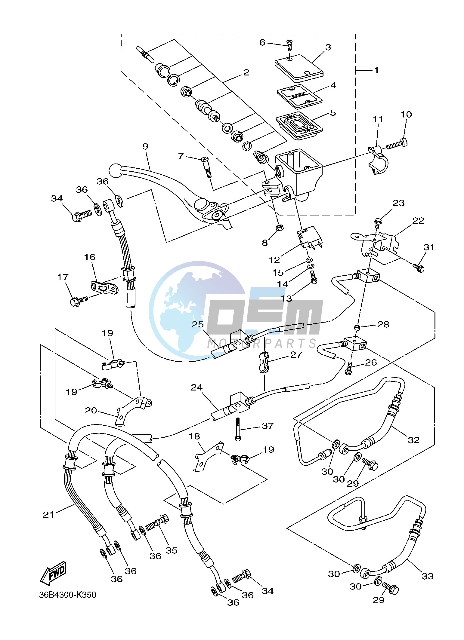 FRONT MASTER CYLINDER