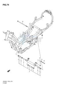 AN400 (E2) Burgman drawing FRAME (AN400ZAL1 E19)